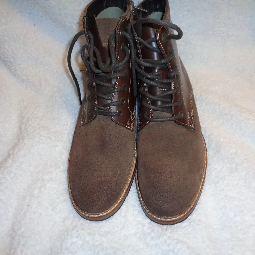 Crevo Men's Horchata Fashion Brown Lace Up Boots Size 10.5 NWT